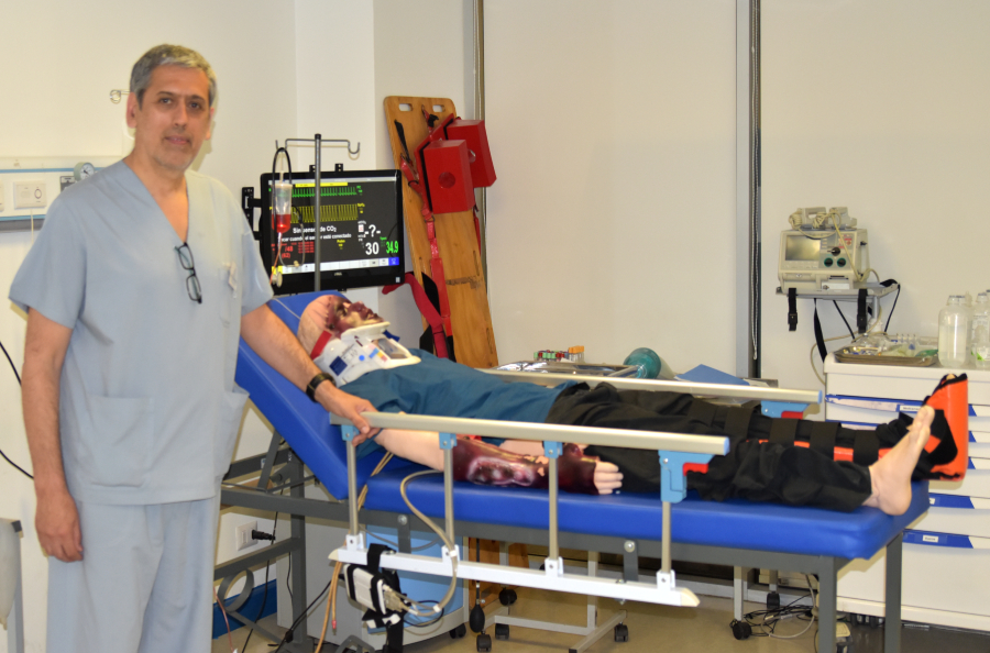 Médico argentino realizó pasantía en el Hospital de Simulación e Innovación USS